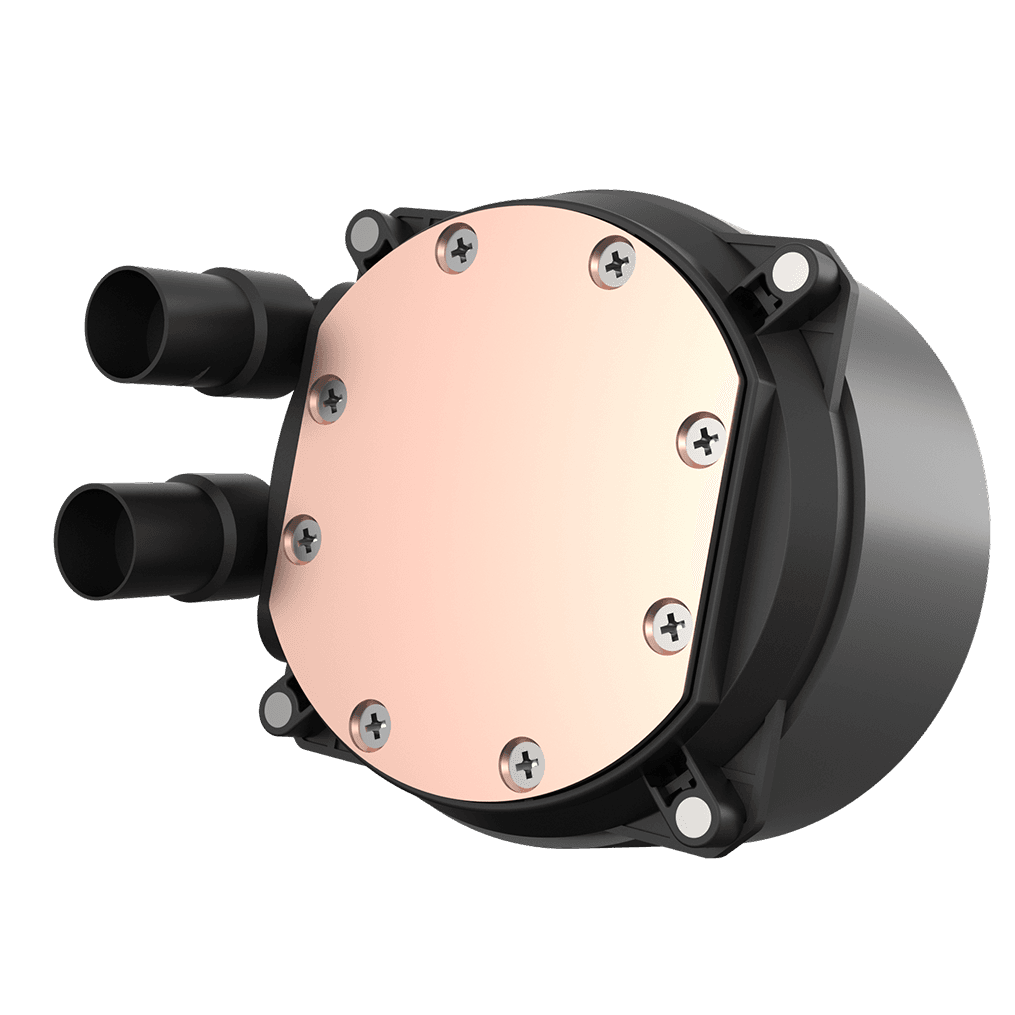 COOLER PCCOOLER, skt. universal, racire cu lichid, vent. 2x120mm, 400-1800RPM, "PD240S ARGB WH" — miniatură