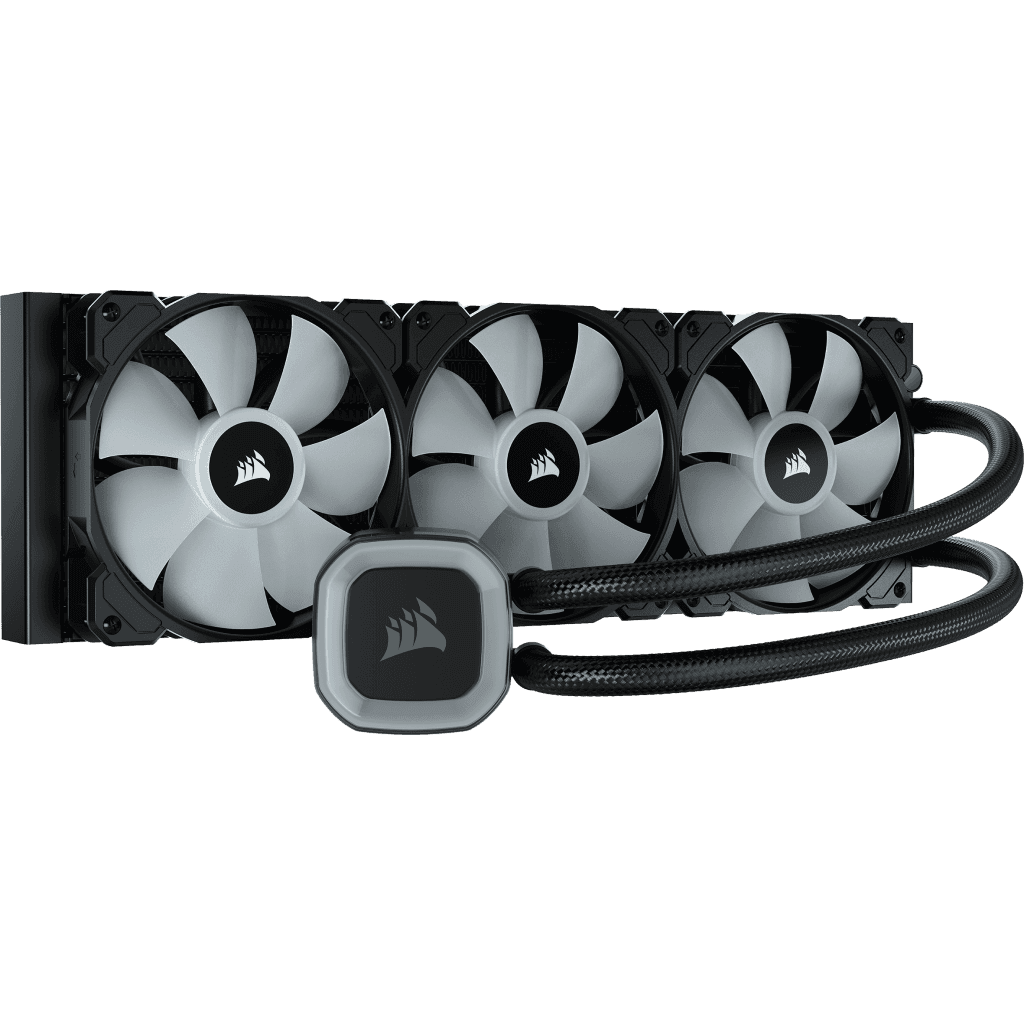 Cooler Corsair "H150 RGB", skt universal, racire cu lichid, ventilator 120 mm x 3, 1500 rpm, iluminat RGB, "CW-9060054-WW" — miniatură