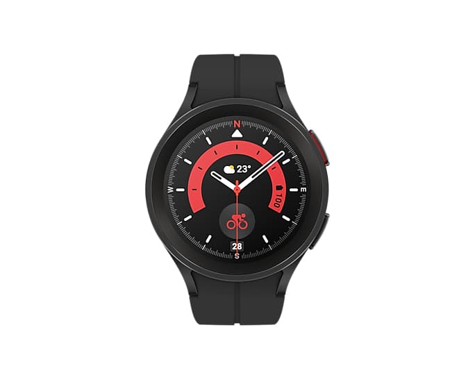 Smartwatch Samsung Galaxy Watch 5 Pro SM-R925 45mm LTE Black Titanium "PHT16083" — miniatură