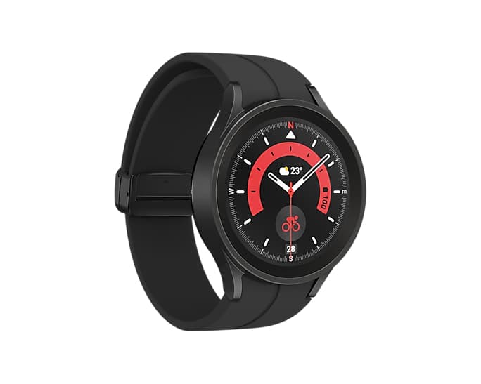Smartwatch Samsung Galaxy Watch 5 Pro SM-R925 45mm LTE Black Titanium "PHT16083" — miniatură