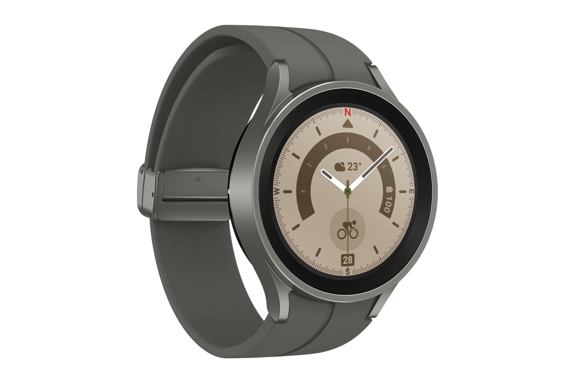 Smartwatch Samsung Galaxy Watch 5 Pro SM-R920 45mm Bluetooth Gray Titanium "PHT16084" — miniatură