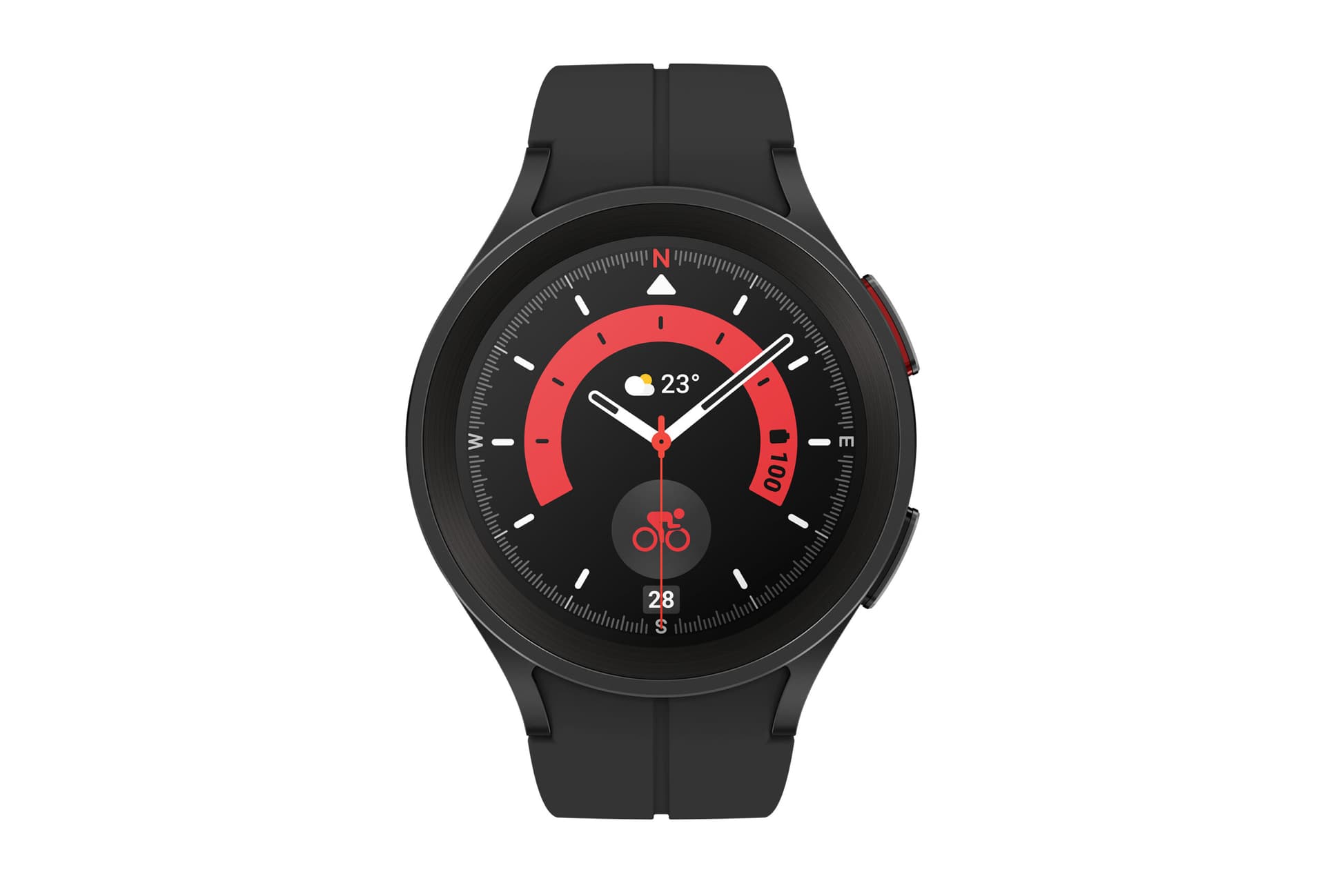 Smartwatch Samsung Galaxy Watch 5 Pro SM-R920 45mm Bluetooth Black Titanium "PHT16085" — miniatură