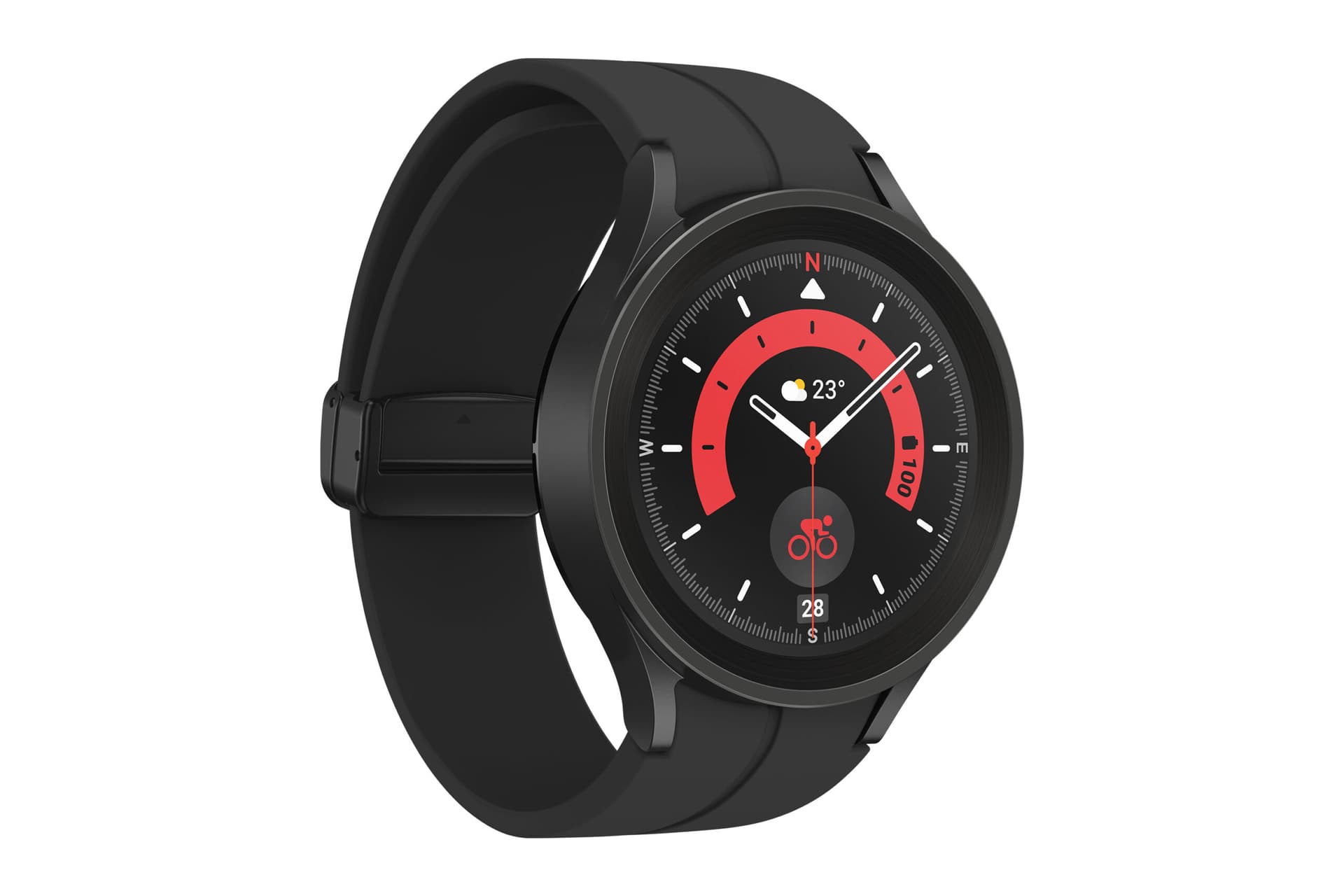 Smartwatch Samsung Galaxy Watch 5 Pro SM-R920 45mm Bluetooth Black Titanium "PHT16085" — miniatură