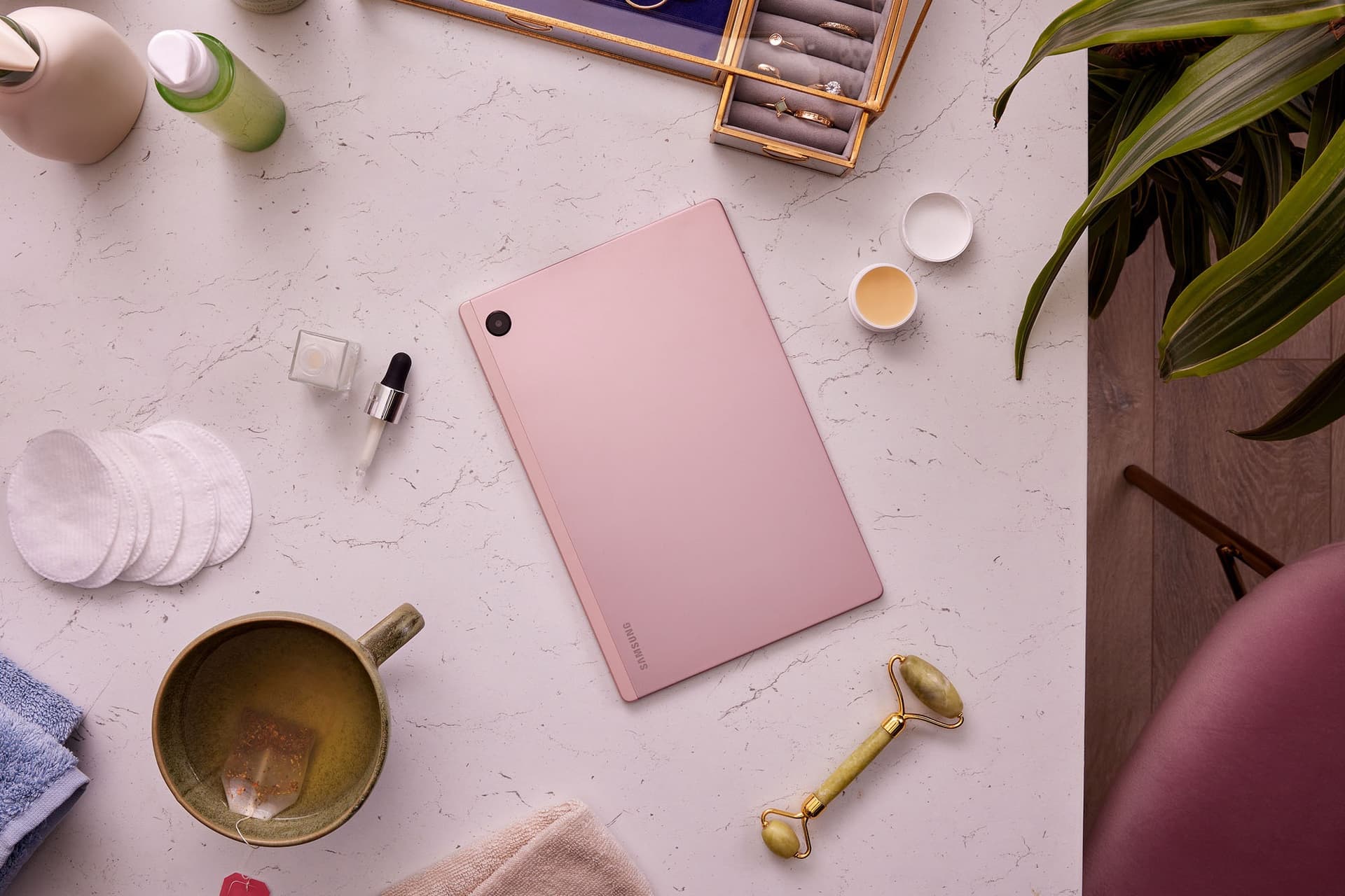 Tablet PC Samsung Galaxy Tab A8 X205 4G 64GB Pink Gold "PHT16462" — miniatură