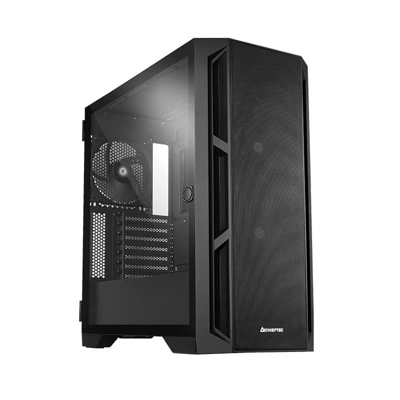 CARCASA Chieftec "APEX AIR", Tower, ATX, fara sursa, 3xfan, USB 3.2 gen 2 Type-Cx2, USB 3.2 gen 1x2, USB 2.0x1, audio,mic,PSU shroud,7 sloturi expansiune, ARGB,negru, "GA-01B-M-OP"