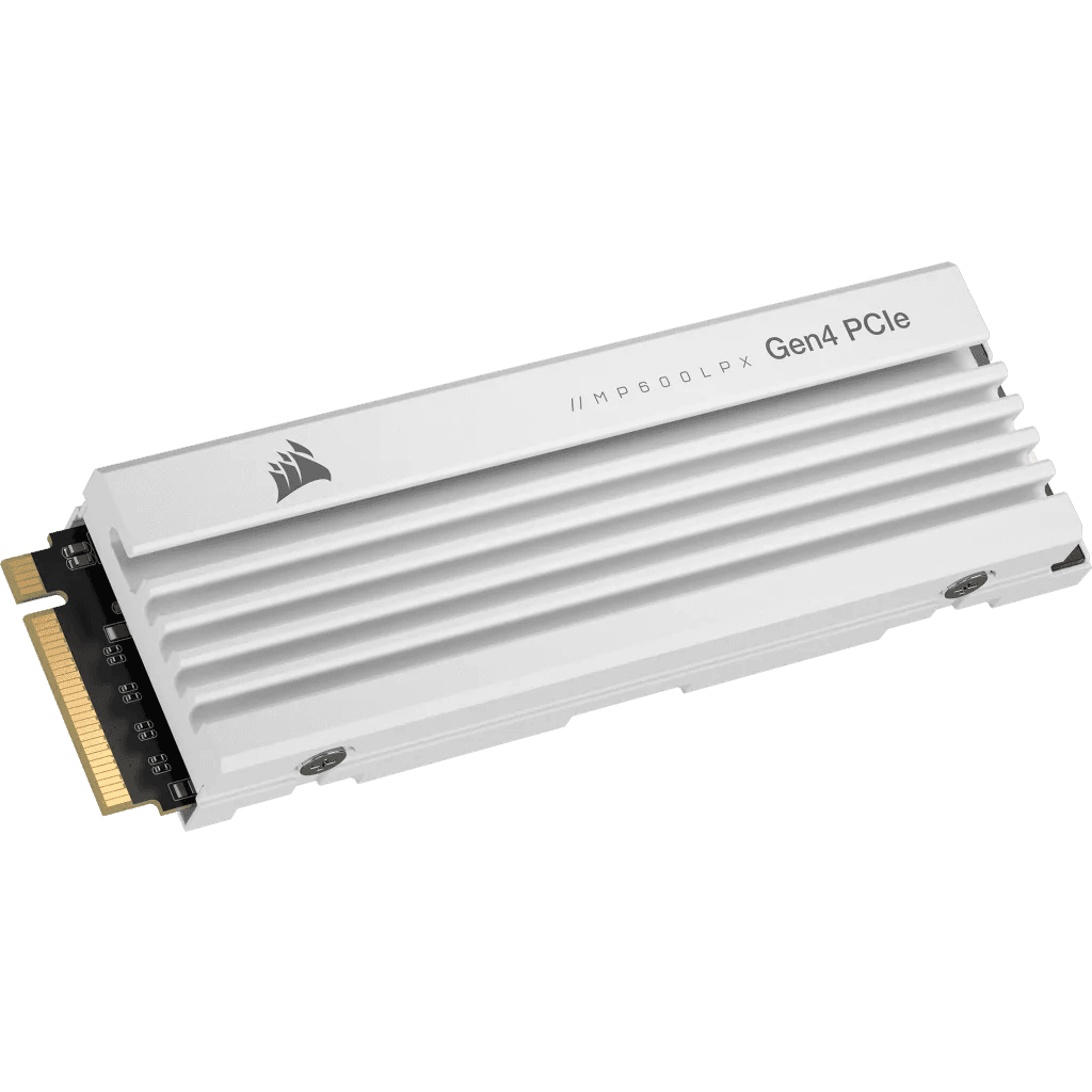 SSD Corsair SSD Corsair MP600 Pro LPX, 1 TB, PCIe Gen4, NVMe, M.2 2280, compatibil PS5, Alb "CSSD-F1000GBMP600PLPW" — miniatură