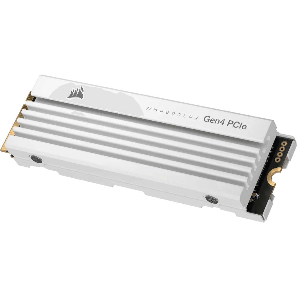 SSD Corsair SSD Corsair MP600 Pro LPX, 2 TB, PCIe Gen4, NVMe, M.2 2280, compatibil PS5, Alb "CSSD-F2000GBMP600PLPW" — miniatură