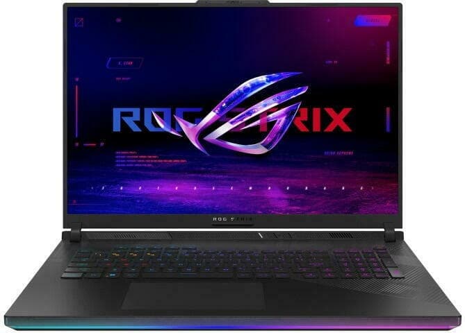 NOTEBOOK Asus G834JYR-R6062X|18 inch|QHD+ 2560 x 1600 WQXGA|Intel Raptor Lake i9|Mem 32 GB|SSD 2 TB|RTX 4090-16 GB|1xHDMI|LAN|720P HD cam|3.1 kg|WIN 11 Pro|Black "G834JYR-R6062X" (