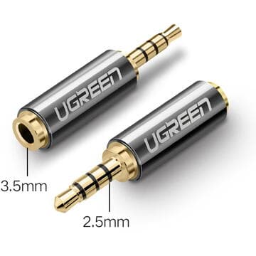 ADAPTOR audio Ugreen, 2.5 mm jack (T) la 3.5 mm (M), aurit "20501" - 6957303825011 — miniatură