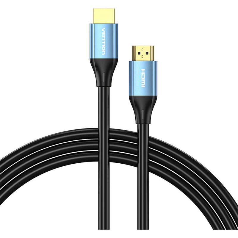 Cablu video Vention, HDMI(T) la HDMI(T), 1m, rezolutie maxima 4K la 60Hz/1080p la 60Hz, conectori auriti, cupru, invelis PVC, negru, "ALHSF" - 6922794765580
