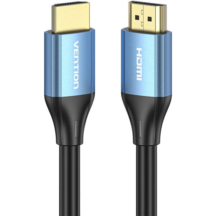 Cablu video Vention, HDMI(T) la HDMI(T), 1m, rezolutie maxima 4K la 60Hz/1080p la 60Hz, conectori auriti, cupru, invelis PVC, negru, "ALHSF" - 6922794765580 — miniatură