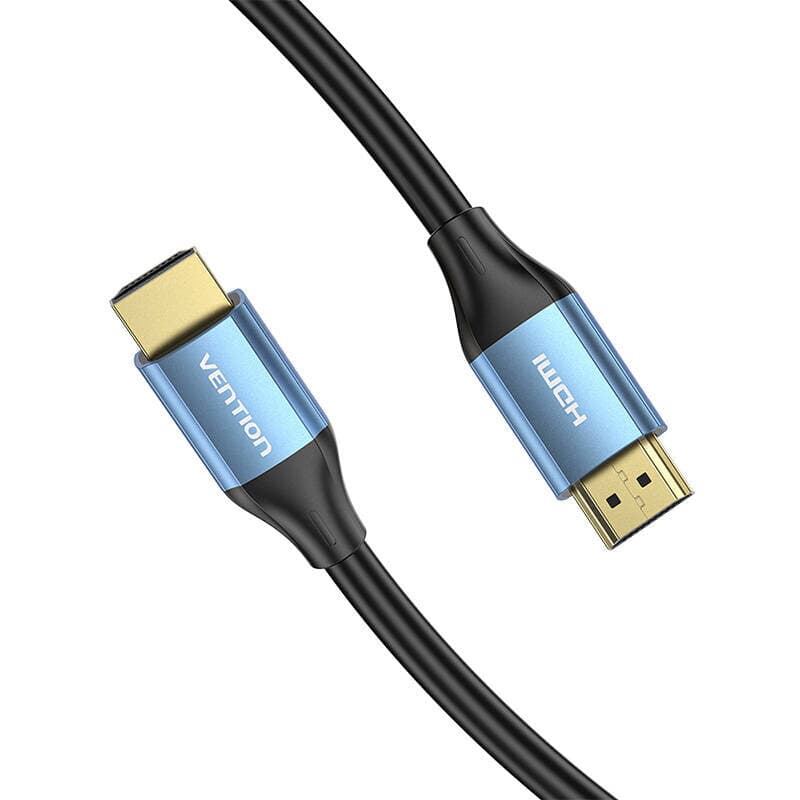 Cablu video Vention, HDMI(T) la HDMI(T), 1m, rezolutie maxima 4K la 60Hz/1080p la 60Hz, conectori auriti, cupru, invelis PVC, negru, "ALHSF" - 6922794765580 — miniatură