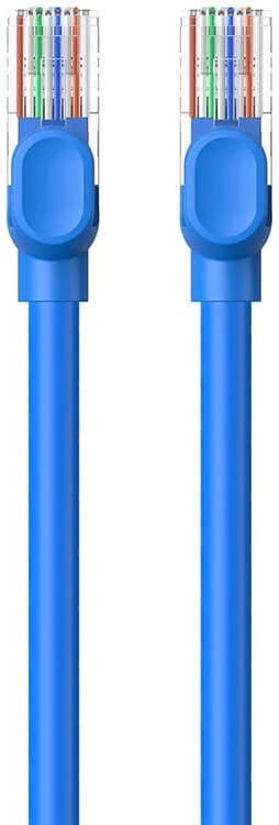 PATCH CORD UTP Baseus Cat6, fire din cupru, round cable, viteza maxima 1 Gbps, PVC, 2m, albastru "B00133204311-02" - 6932172637132 — miniatură
