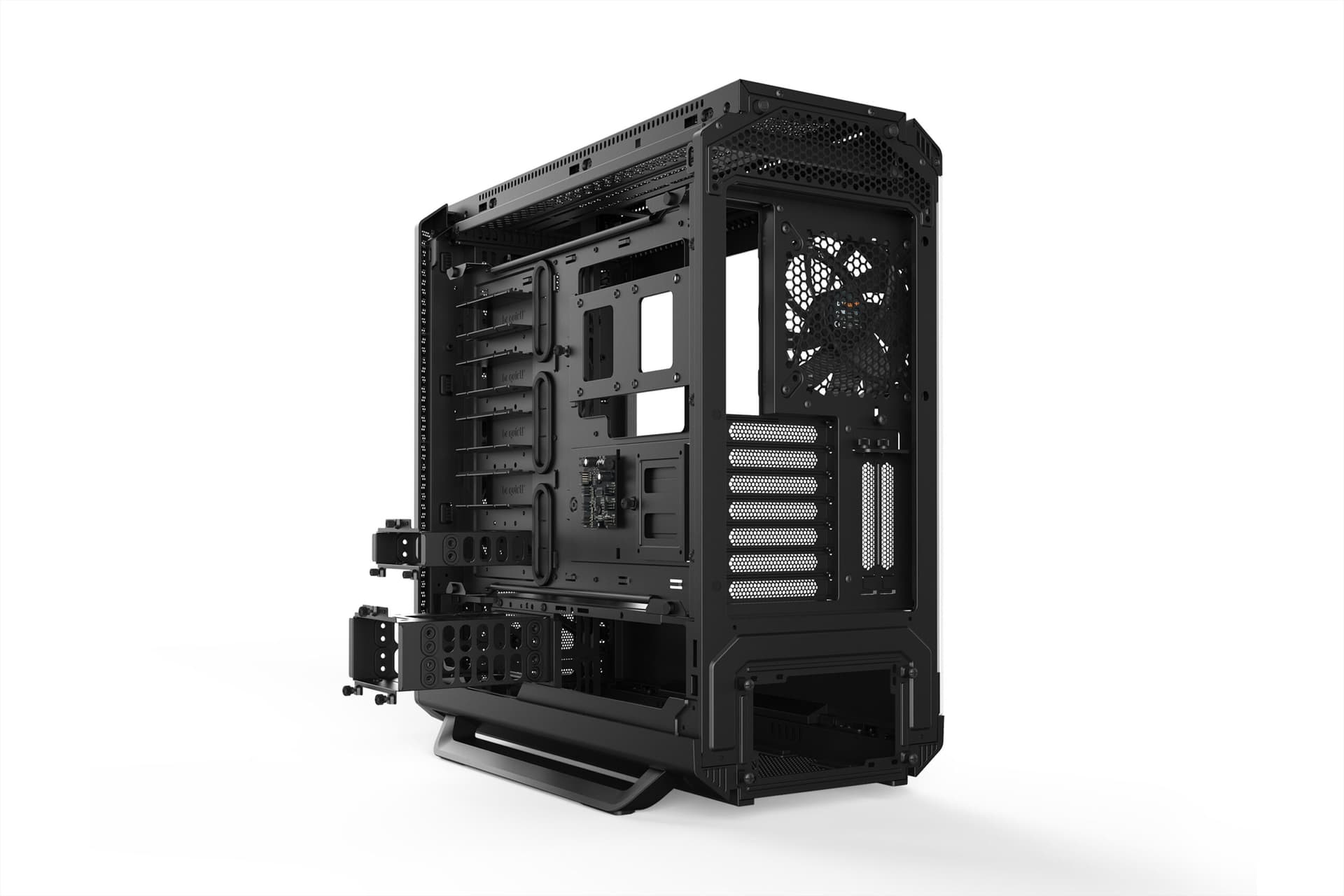 CARCASA be quiet! "SILENT BASE 802", Middle Tower,ATX, fara sursa,3xfan, USB 3.2 gen1x3, USB Type-Cx1, audiox2, PSU shroud, 7+2 sloturi expansiune, iluminare, negru, "BGW39" — miniatură