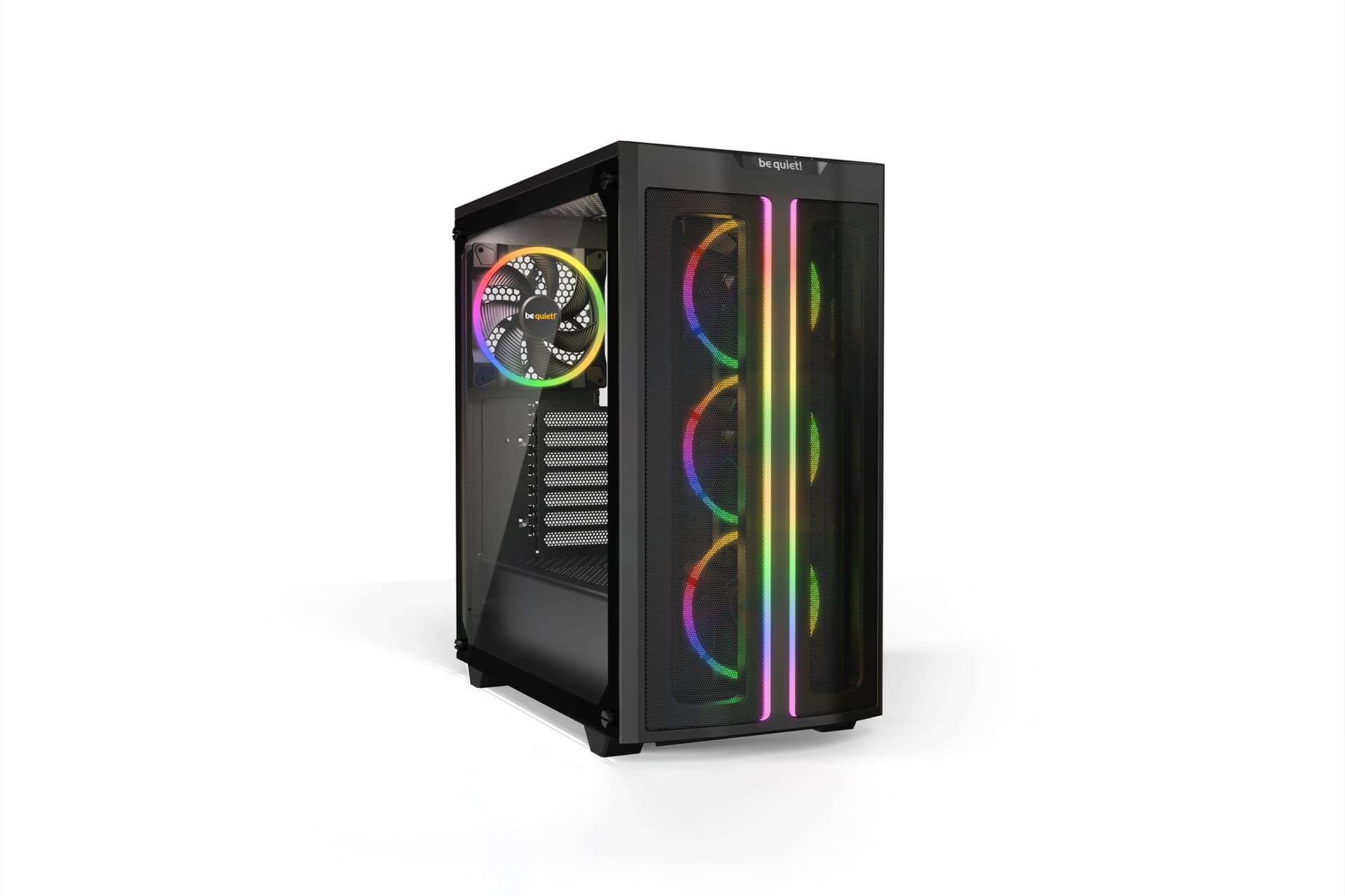 CARCASA be quiet! "PURE BASE 500 FX Black", Middle Tower, ATX, fara sursa,4xfan, USB 3.2 gen 1 x 1,USB Type-C x 1,audio+mic,PSU shroud, 7 sloturi expansiune,ARGB,negru, "BGW43"