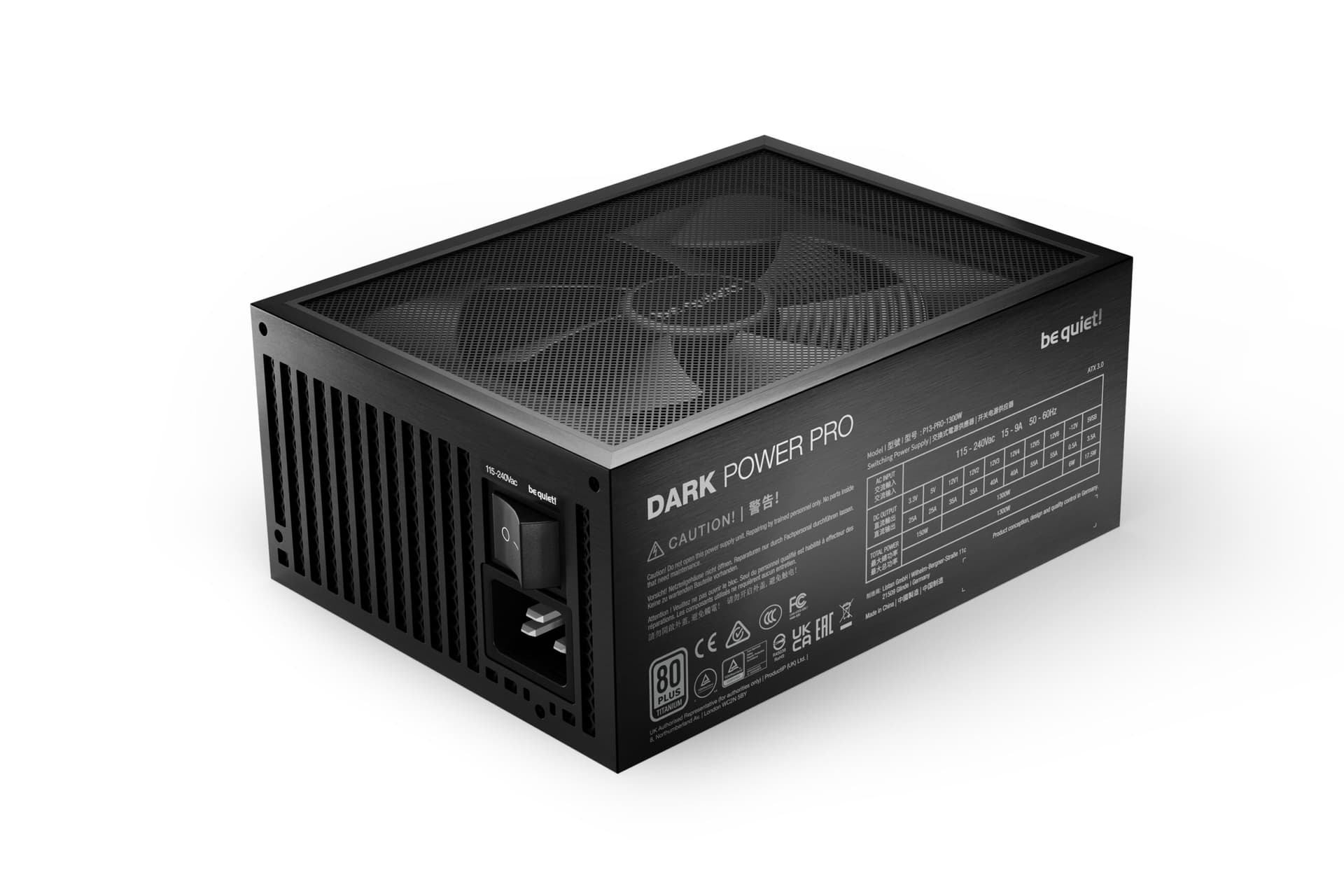 SURSA Be Quiet "DARK POWER PRO 13", 1300W, 80 PLUS Titanium, modular, format ATX 3.0, "BN331" — miniatură