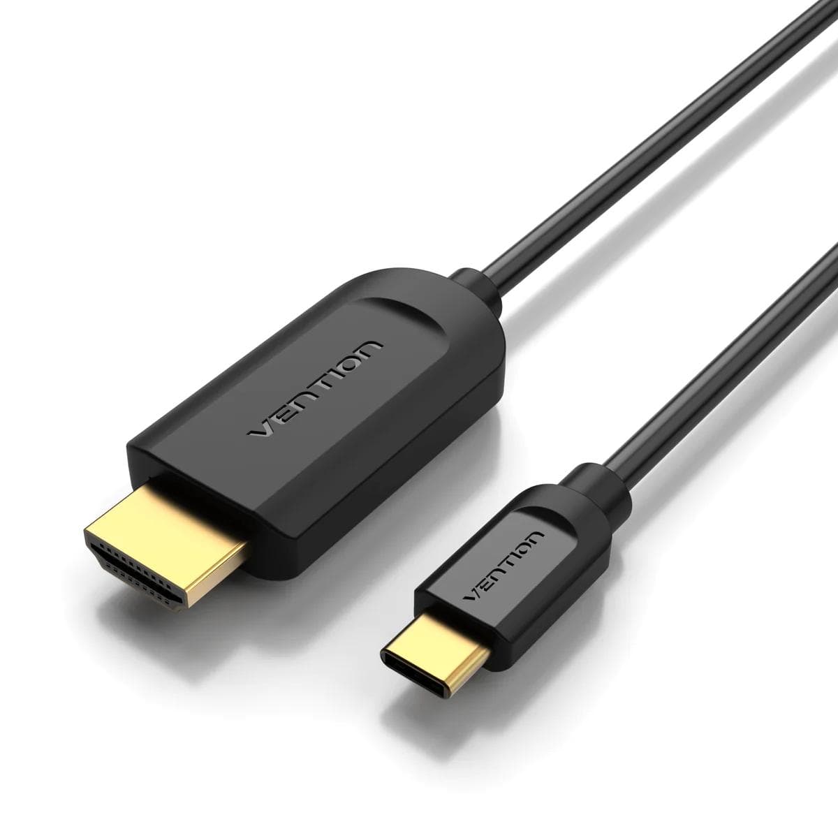 Cablu video Vention, USB Type-C(T) la HDMI(T), 1.5m, rezolutie maxima 4K la 30Hz, conectori auriti, cupru, invelis PVC, negru, "CGUBG" - 6922794742062