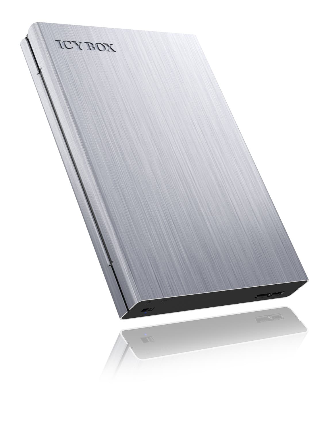 RACK HDD Icy Box SATA 2.5" la 1x USB 3.2 Gen 1, protectie scris, aluminiu, antracit, "IB-241WP" — miniatură