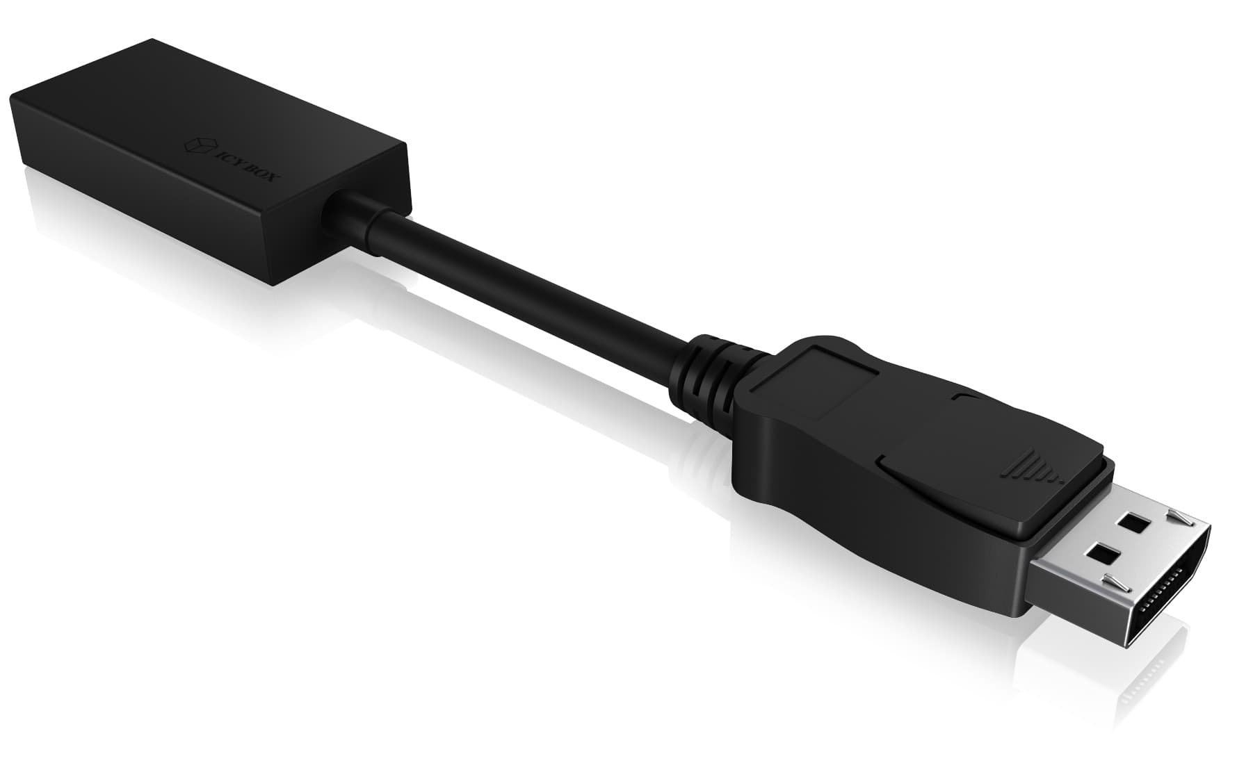 CABLU video Icy Box DP 1.2 la HDMI, 4K (3840x2160) la 60 Hz, negru, "IB-AC508A"