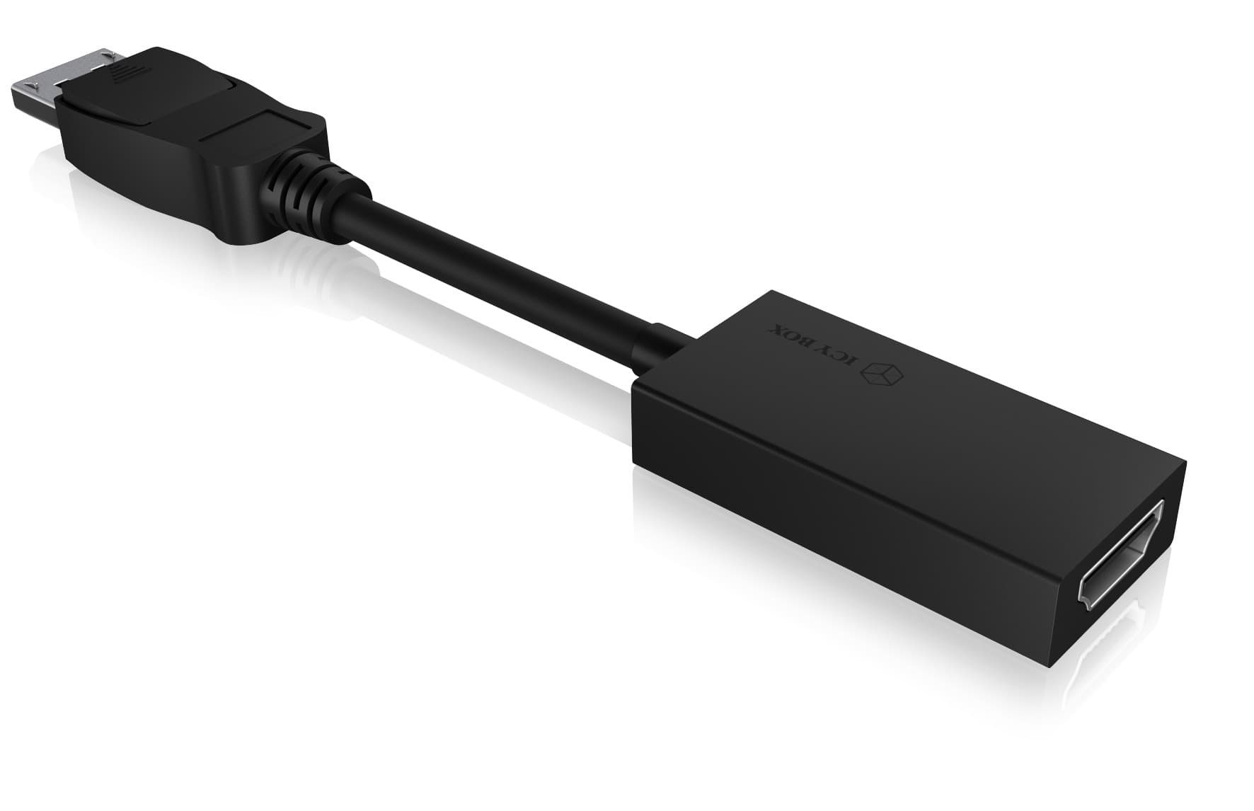 CABLU video Icy Box DP 1.2 la HDMI, 4K (3840x2160) la 60 Hz, negru, "IB-AC508A" — miniatură