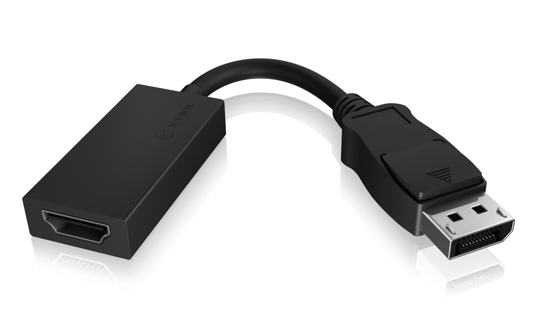 CABLU video Icy Box DP 1.2 la HDMI, 4K (3840x2160) la 60 Hz, negru, "IB-AC508A" — miniatură