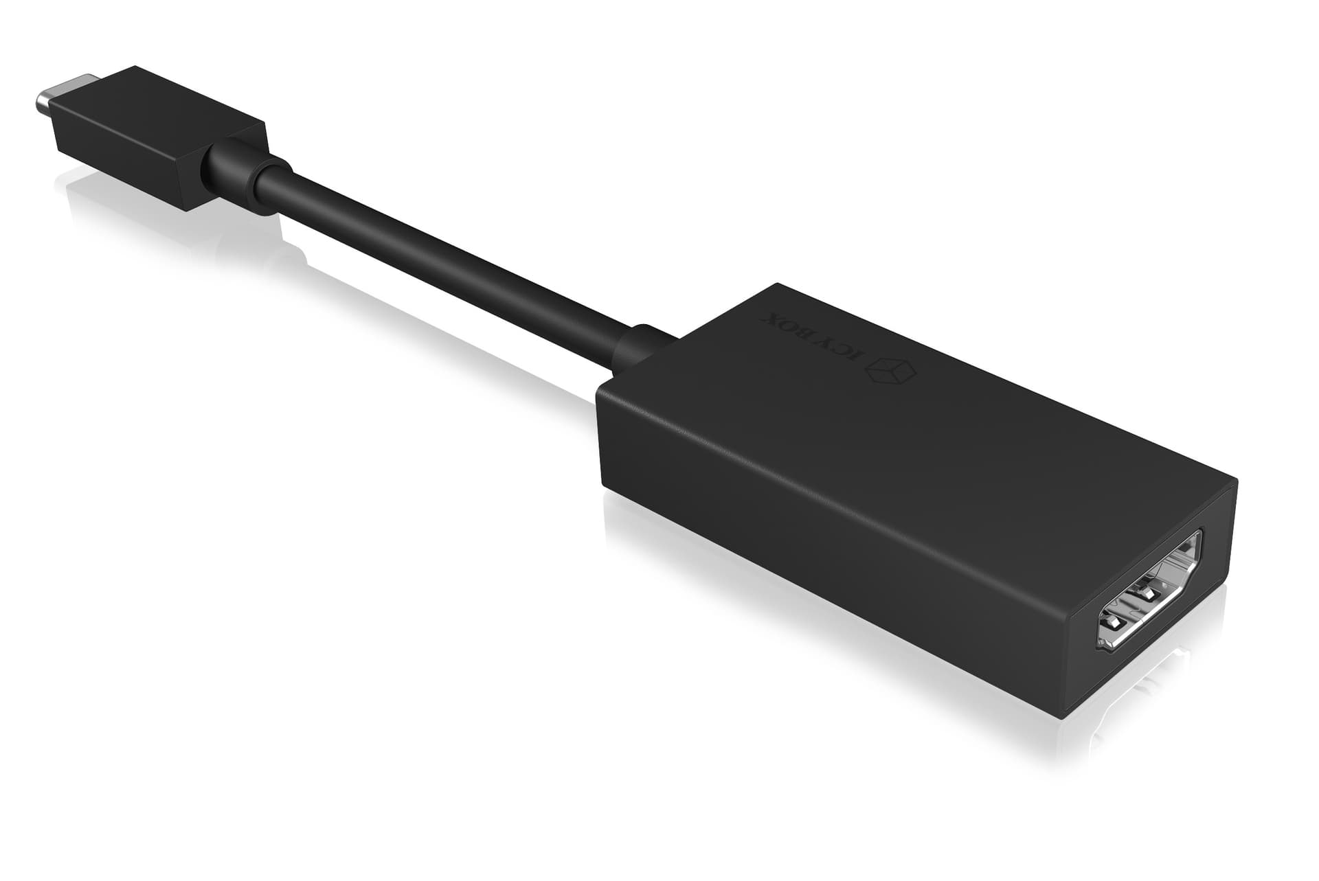 CABLU video Icy Box USB Type-C la HDMI, 4K(3840x2160) la 60Hz, negru, "IB-AC534-C" — miniatură