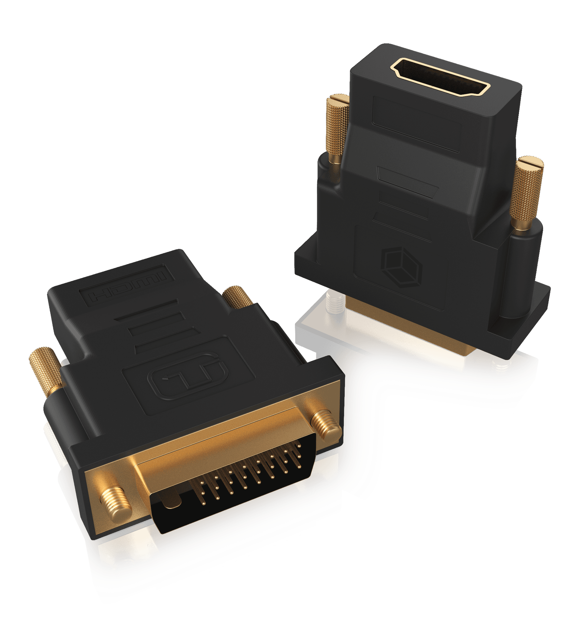 ADAPTOR video Icy Box DVI-D la HDMI, negru, PVC, "IB-AC552" — miniatură