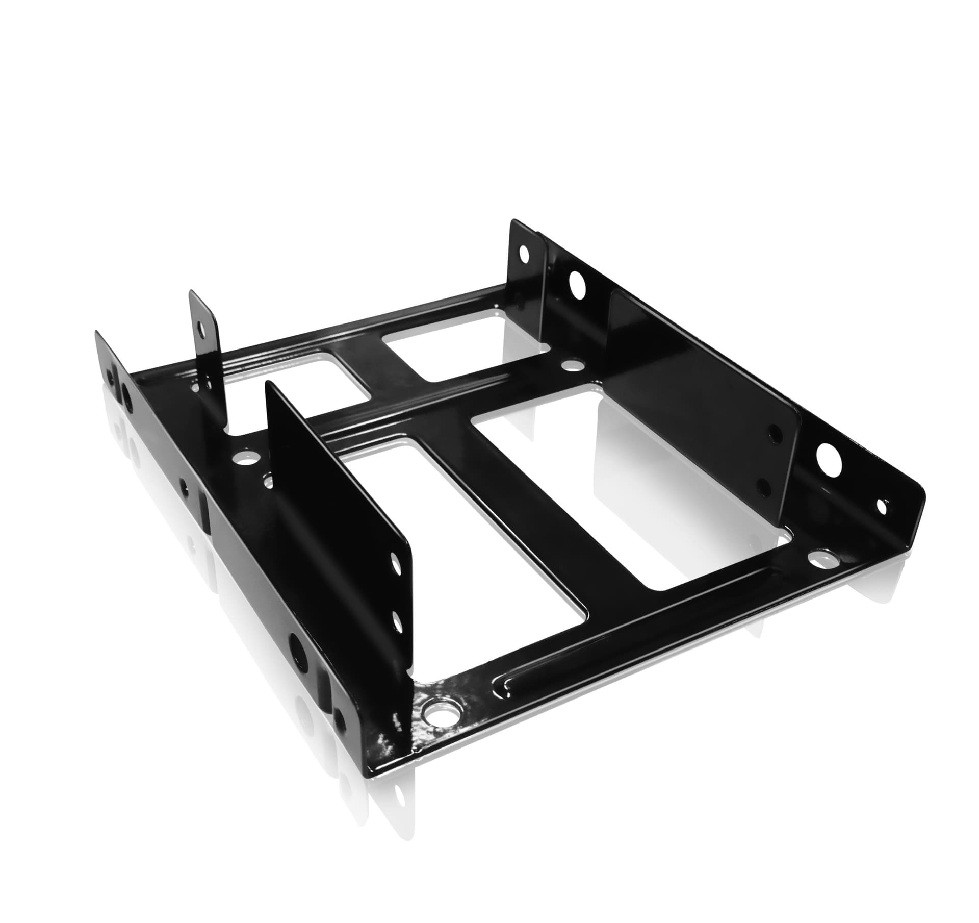 ADAPTOR Icy Box fixare HDD/ SSD 2.5 inch in bay de 3.5 inch, 2 x HDD/ SSD, metal, negru, "IB-AC643"