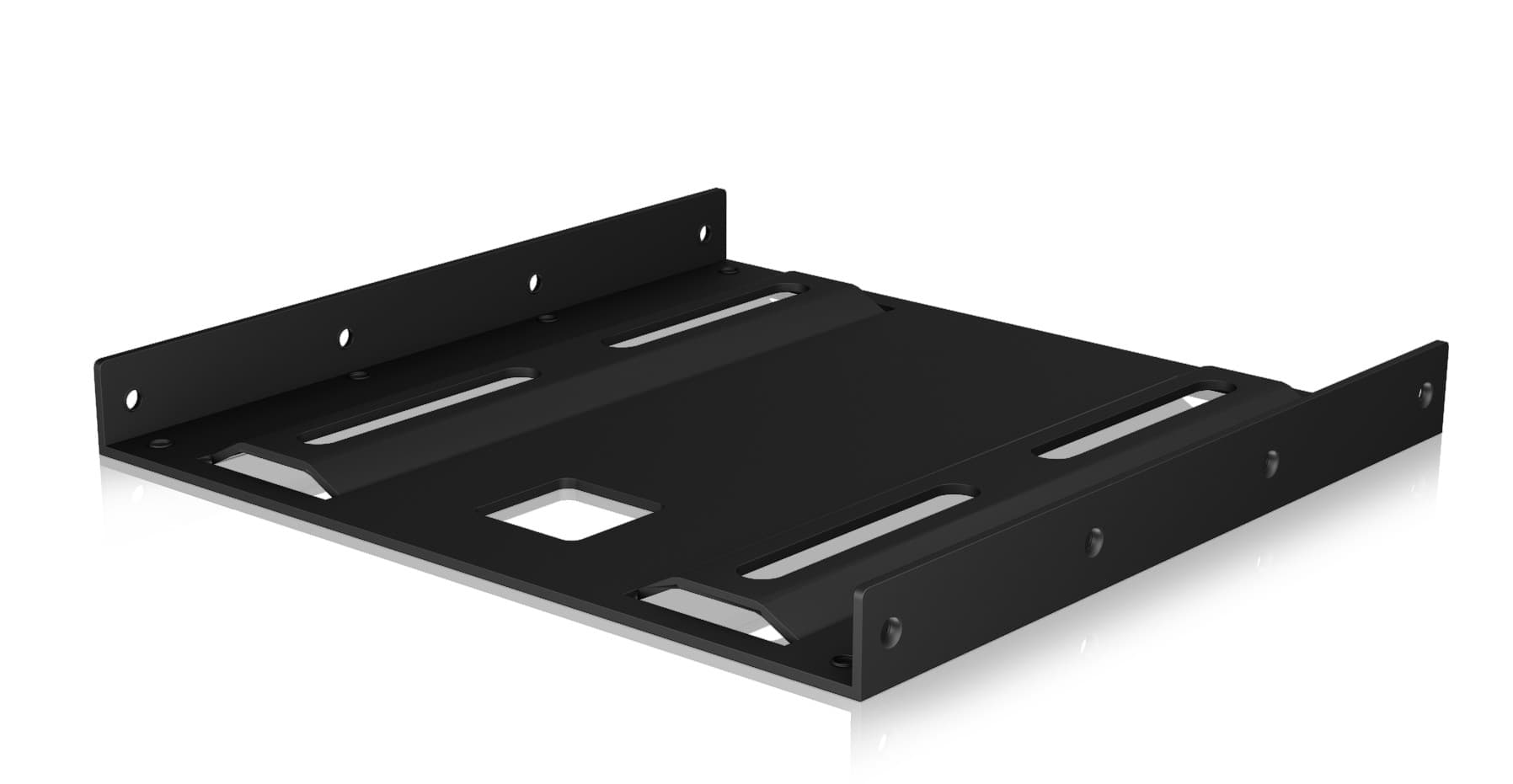 ADAPTOR Icy Box fixare HDD/ SSD 2.5 inch in bay de 3.5 inch, 1 x HDD/ SSD, metal, negru, "IB-AC653"