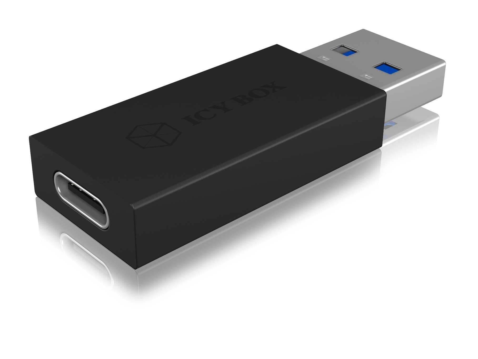 ADAPTOARE, Carduri PC - Icy Box, pt smartphone USB 3.2 Type-A Gen 2 la USB Type-C, Viteza: 10Gbit/s, plastic, negru, "IB-CB015"
