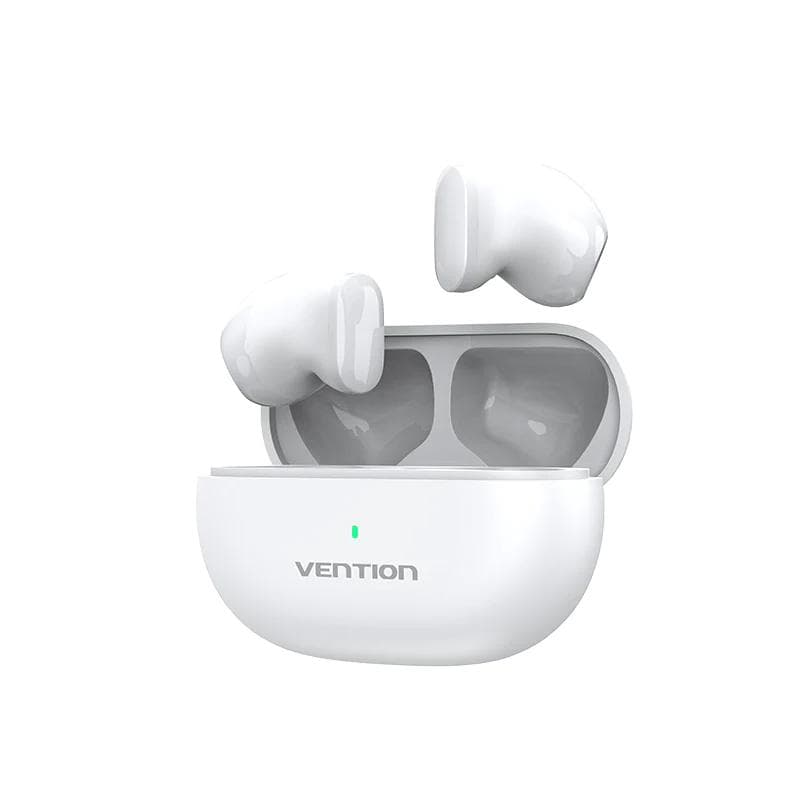 Casti TWS Vention, wireless,tip butoni, smartphone,BT 5.3, mic pe casca,USB C,acumulator charging case 250mAh,pana la 20 ore,Low audio latency,alb "NBLW0"-6922794778658