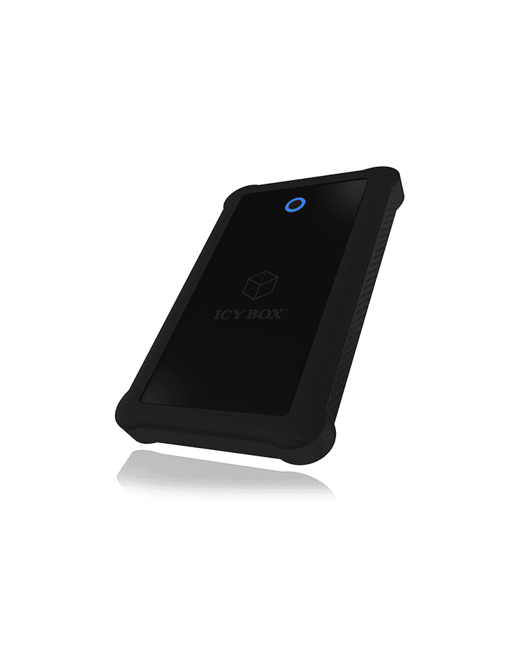 RACK HDD Icy Box SATA III 2.5" la 1x USB 3.2 Gen 1, UASP, silicon, negru, "IB-233UB-B" — miniatură