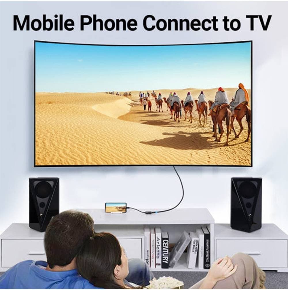 Adaptor video Vention, USB Type-C(T) la HDMI(M), 0.15m, rezolutie maxima 4K la 30Hz, conectori auriti, invelis PVC si ABS, negru, "TDCBB" - 6922794746121 — miniatură
