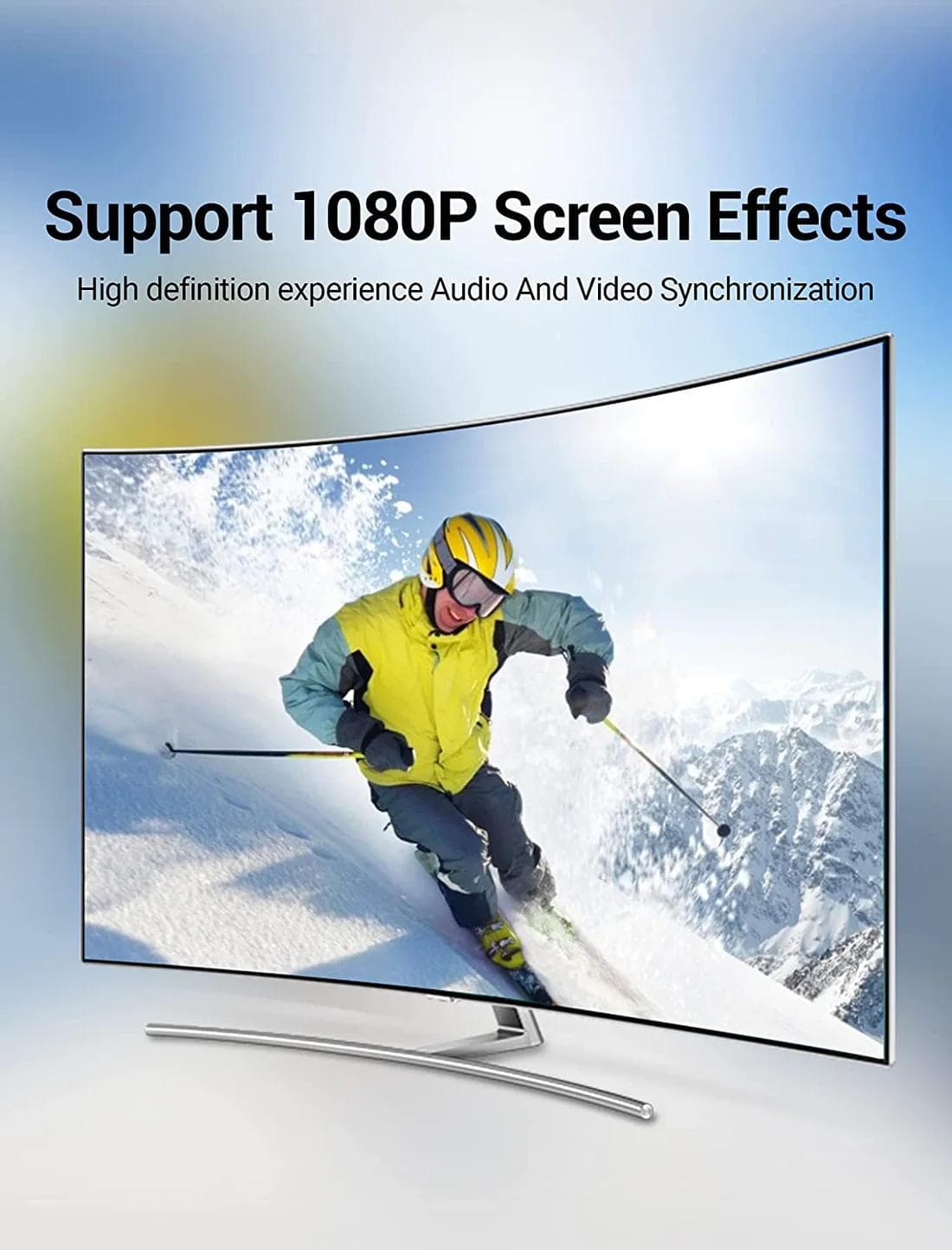 Cablu video Vention, HDMI(T) -miniHDMI(M), 1m, rezolutie maxima 4K la 30Hz, conectori auriti, cupru, dublu sens,invelis PVC, negru, "VAA-D02-B100" - 6922794721036 — miniatură