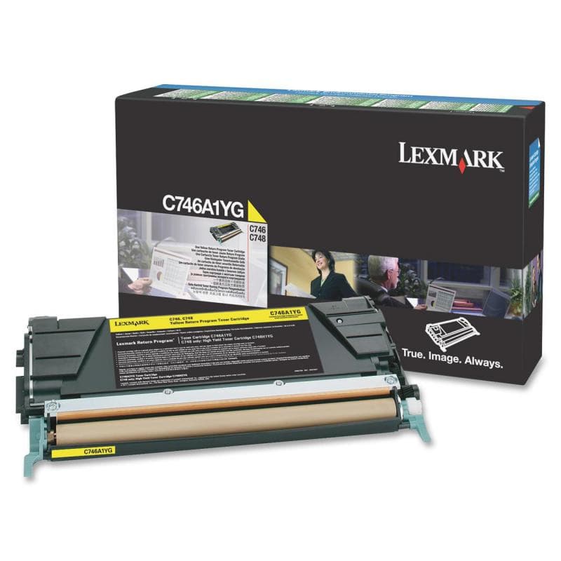 Toner Original Lexmark Yellow, C746A1YG, pentru C746|C748, 8K, "C746A1YG"