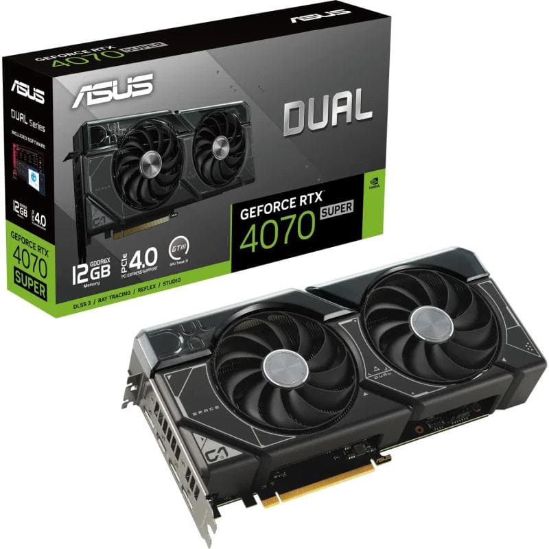 PLACI VIDEO Asus GeForce RTX 4070 SUPER 12GB GDDR6X "DUAL-RTX4070S-12G"