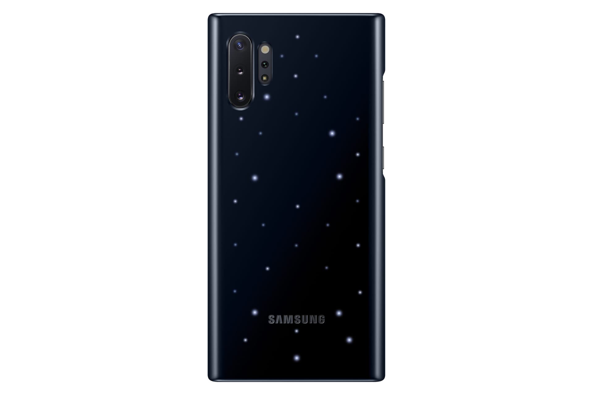 HUSE Smartphone Samsung SAMSUNG LED Protective Cover GALAXY Note10 Plus BLACK "EF-KN975CBEGWW" — miniatură