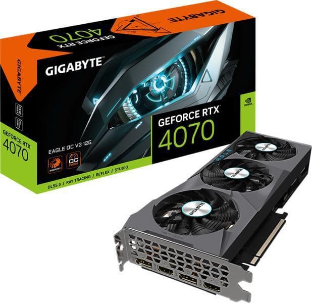 PLACI VIDEO Gigabyte GB GeForce RTX 4070 EAGLE OC V2 12G "GV-N4070EAGLE OCV2-12GD"