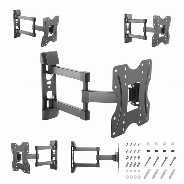 SUPORT de perete GEMBIRD, pt 1 TV/monitor, diag. max 23" - 42", inclinare, pliere, max 30 kg, "WM-42ST-02" — miniatură