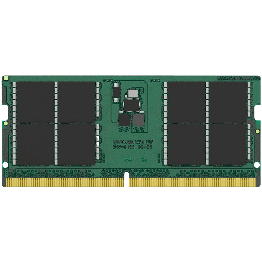 SODIMM Kingston DDR5 5200MT/s Non-ECC Unbuffered SODIMM CL42 2RX8 1.1V 262-pin 16Gbit "KVR52S42BD8-32"