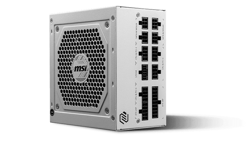 SURSE MSI MAG A850GL PCIE5 850W PSU WHITE "MAG A850GL PCIE5 WHITE" — miniatură
