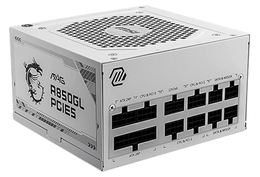 SURSE MSI MAG A850GL PCIE5 850W PSU WHITE "MAG A850GL PCIE5 WHITE"