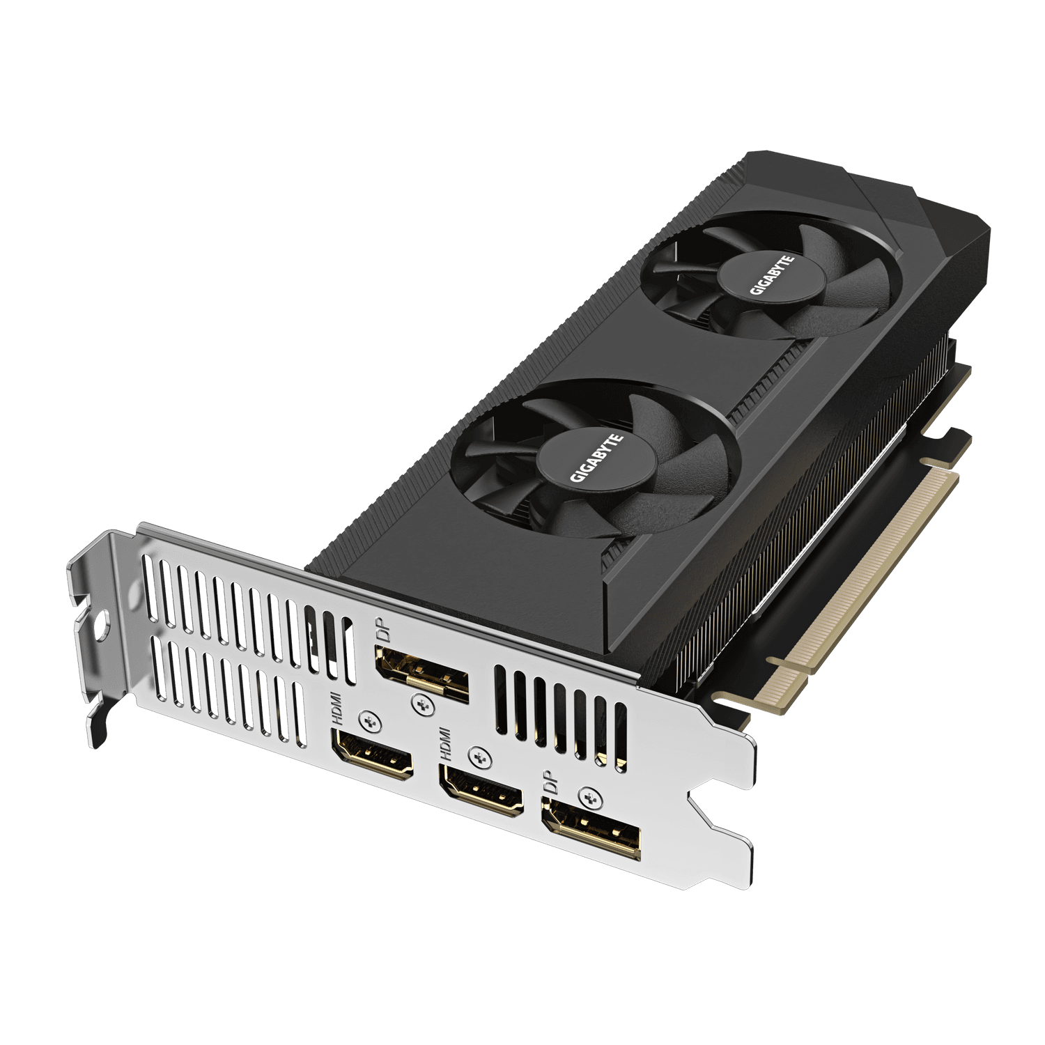 PLACI VIDEO Gigabyte GeForce RTX 3050 OC Low Profile 6G | 96-biti | 512 M x32 GDDR6 | 2x HDMI, 2x DP | PCI Express 4.0 x8 | Low profile 2 slot | Sursa recomandata: 300W | "N3050OC-6GL" — miniatură