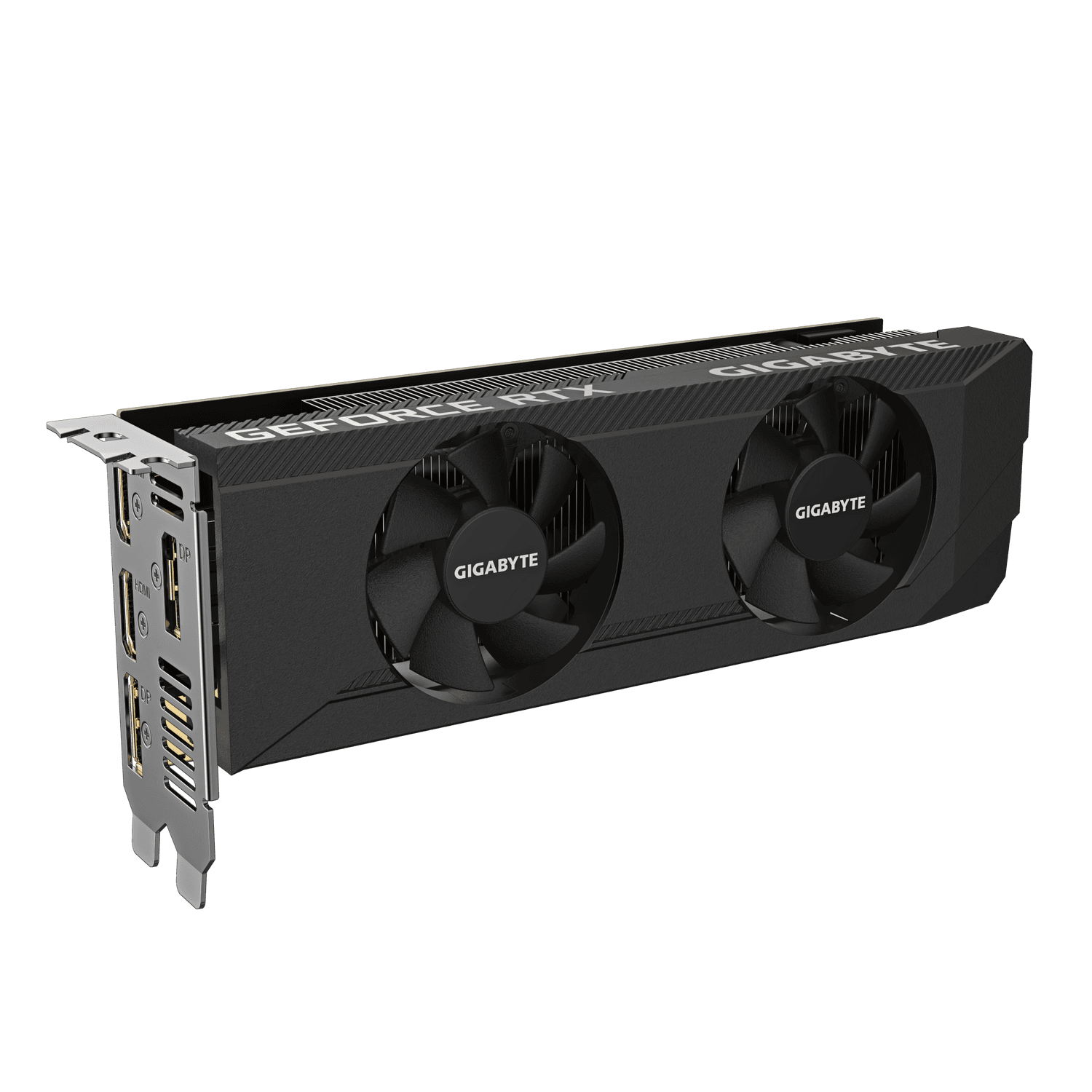 PLACI VIDEO Gigabyte GeForce RTX 3050 OC Low Profile 6G | 96-biti | 512 M x32 GDDR6 | 2x HDMI, 2x DP | PCI Express 4.0 x8 | Low profile 2 slot | Sursa recomandata: 300W | "N3050OC-6GL" — miniatură
