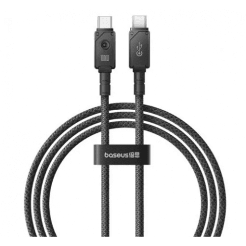 CABLU alimentare si date Baseus Unbreakable, Fast Charging Data Cable pt. smartphone,USB Type-C la USB Type-C 100W,2m,braided aliaj zinc,negru "P10355800111-01"-6932172633318