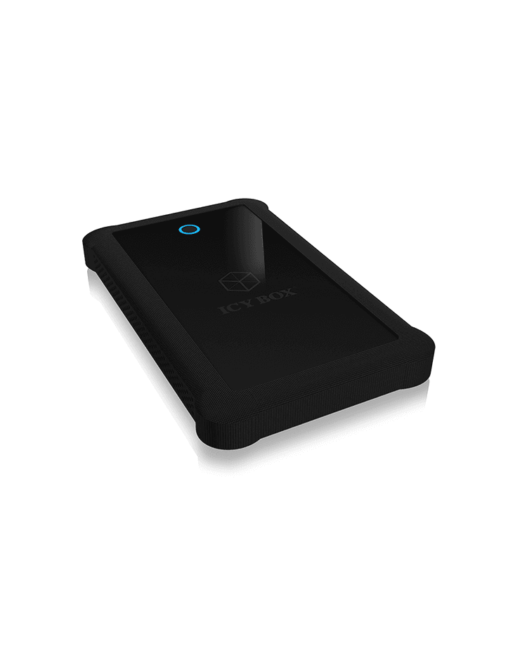 RACK HDD Icy Box SATA III 2.5" la 1x USB 3.2 Gen 1, UASP, silicon, negru, "IB-233UB-B"