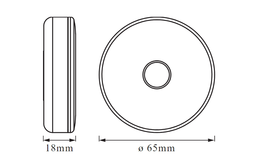 DOT-IT TOUCH SLIM WT LEDV "000004058075399686" — miniatură