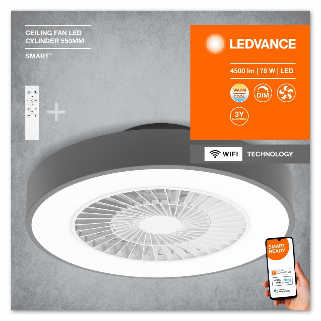 SMART WIFI CEILING FAN CYL REM TWGRLEDV "000004058075572577"