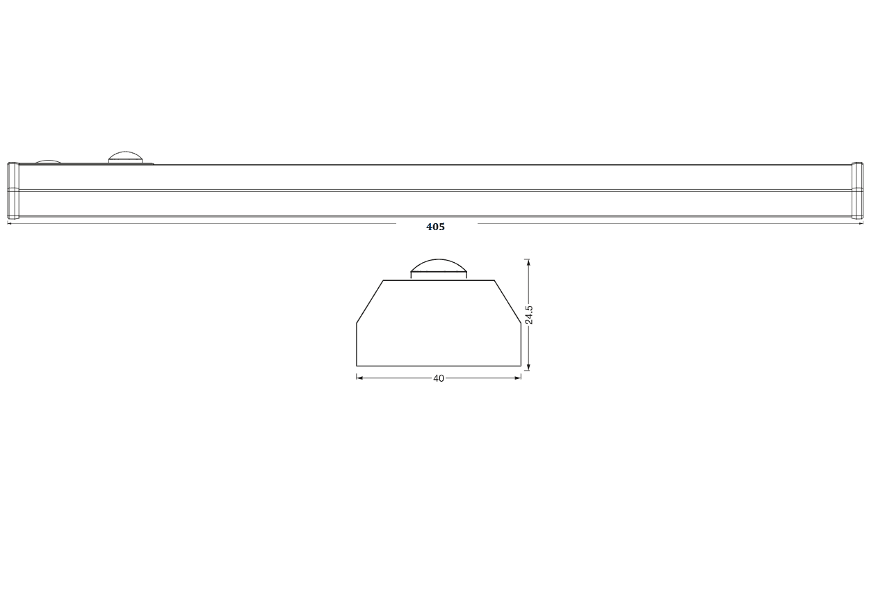 LINEARLED MOBILE BL 400MM SEN USBWTLEDV "000004058075610507" — miniatură