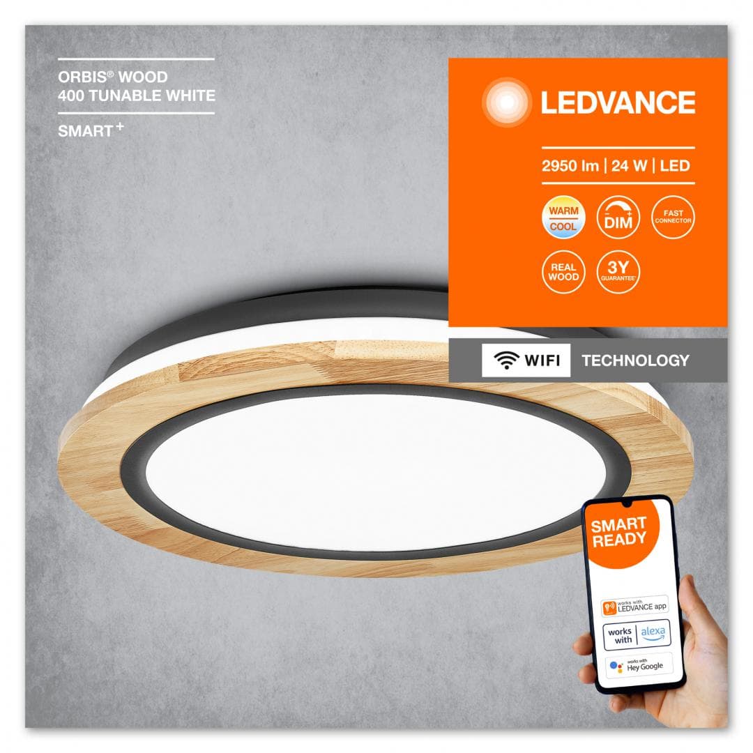 SMART WIFI ORBIS WOOD 400 TW FS1 LEDV "000004058075754751"